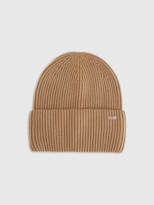 4F Czapka beanie damska - brązowy S