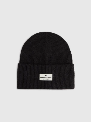 4F Czapka beanie damska - czarna M