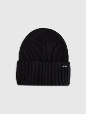 4F Czapka beanie damska - czarna S
