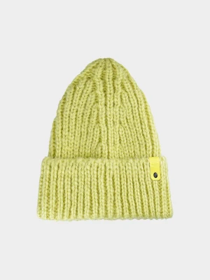 4F Czapka beanie damska - khaki M