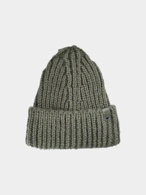 4F Czapka beanie damska - zielona M