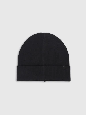 4F Czapka beanie dziecięca - czarna Uniwersalny