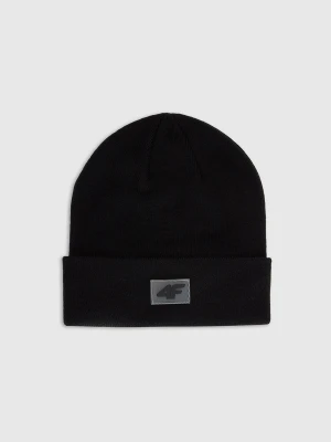 4F Czapka beanie dziecięca - czarna Uniwersalny