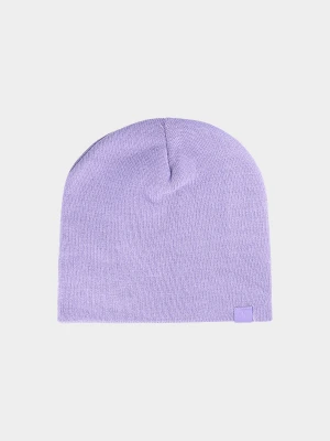 4F Czapka beanie dziecięca - fioletowa Uniwersalny