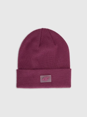 4F Czapka beanie dziecięca - fioletowa Uniwersalny