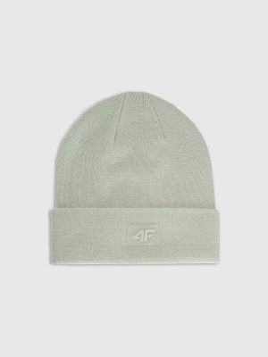 4F Czapka beanie dziecięca - turkusowa Uniwersalny