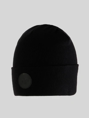 4F Czapka beanie dziewczęca - czarna Uniwersalny