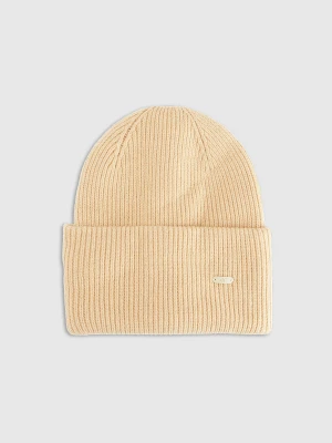 4F Czapka beanie uniseks - beżowa Uniwersalny