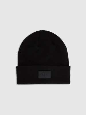 4F Czapka beanie uniseks - czarna Uniwersalny