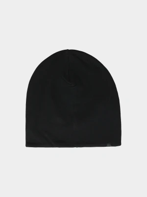 4F Czapka beanie uniseks - czarna Uniwersalny