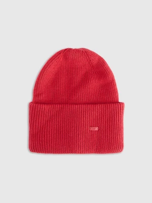 4F Czapka beanie uniseks - czerwona Uniwersalny