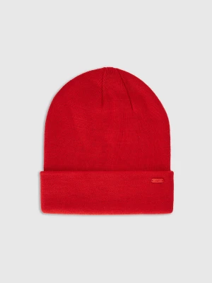 4F Czapka beanie uniseks - czerwona Uniwersalny
