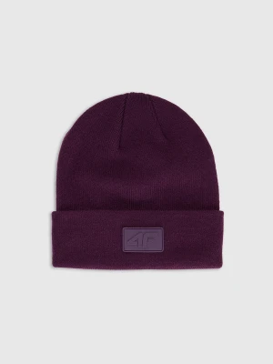 4F Czapka beanie uniseks - fioletowa Uniwersalny