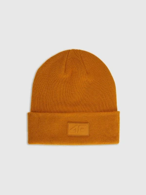 4F Czapka beanie uniseks - pomarańczowa Uniwersalny