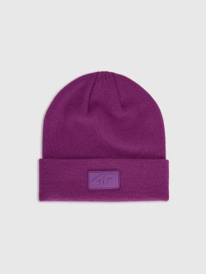 4F Czapka beanie uniseks - różowa Uniwersalny