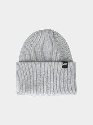 4F Czapka beanie uniseks - szara Uniwersalny