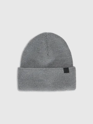 4F Czapka beanie z wełną merino uniseks - szara Uniwersalny