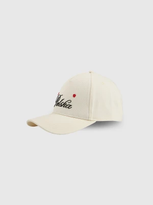 4F Czapka kibica z daszkiem uniseks - biała S/M (58cm)