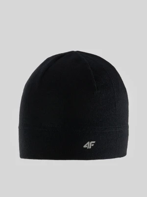 4F Czapka wełniana uniseks - czarna L / XL