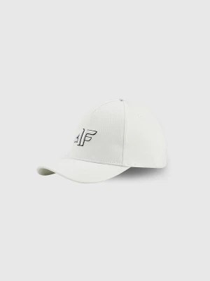 4F Czapka z daszkiem snapback dziecięca - biała MT