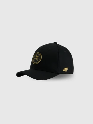 4F Czapka z daszkiem strapback chłopięca 4F JUNIOR x Robert Lewandowski - czarna MT