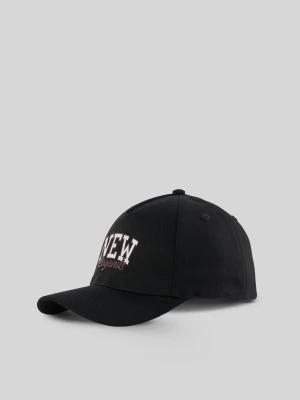 4F Czapka z daszkiem strapback chłopięca - czarna Uniwersalny