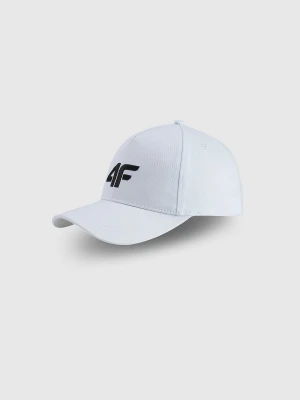 4F Czapka z daszkiem strapback damska - biała L/XL