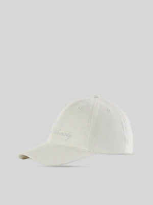 4F Czapka z daszkiem strapback damska - kremowa XS/S (56cm) Biały