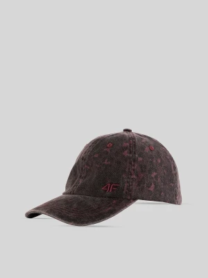 4F Czapka z daszkiem strapback damska - różowa S / M (58cm)