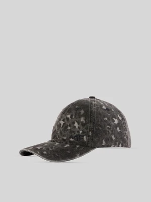 4F Czapka z daszkiem strapback damska - szara S / M (58cm)
