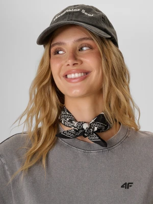 4F Czapka z daszkiem strapback damska - szara XS / S (56cm)