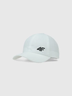 4F Czapka z daszkiem strapback dziecięca - biała Uniwersalny