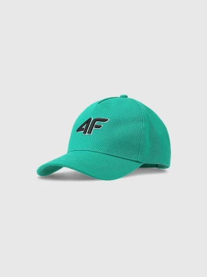 4F Czapka z daszkiem strapback dziecięca - zielona Uniwersalny