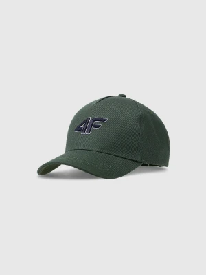 4F Czapka z daszkiem strapback dziecięca - zielona Uniwersalny