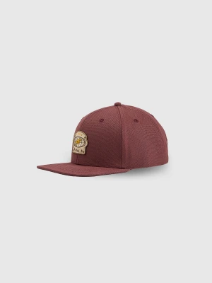 4F Czapka z daszkiem strapback męska - burgundowa L/XL (60cm)