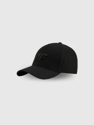 4F Czapka z daszkiem strapback męska - czarna L/XL (60cm)