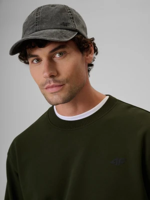 4F Czapka z daszkiem strapback męska - czarna S / M (58cm)