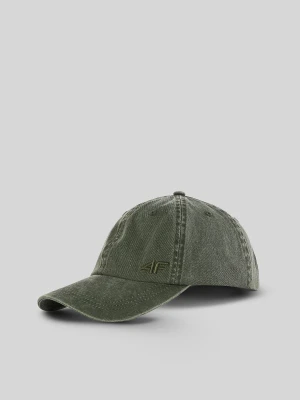 4F Czapka z daszkiem strapback męska - khaki S / M (58cm) zielony