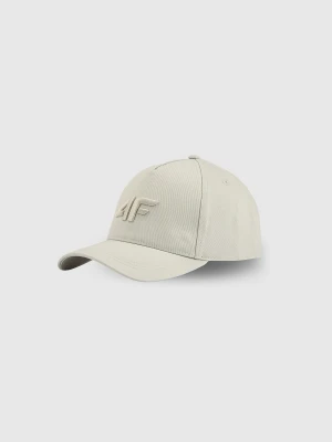 4F Czapka z daszkiem strapback męska - szara L/XL (60cm)