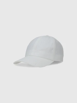 4F Czapka z daszkiem strapback uniseks - biała L/XL