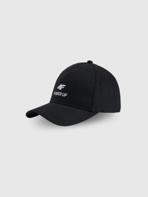 4F Czapka z daszkiem strapback uniseks - czarna L/XL