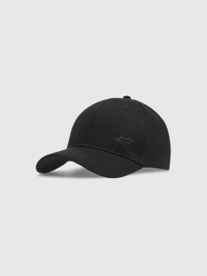 4F Czapka z daszkiem strapback uniseks - czarna XS/S