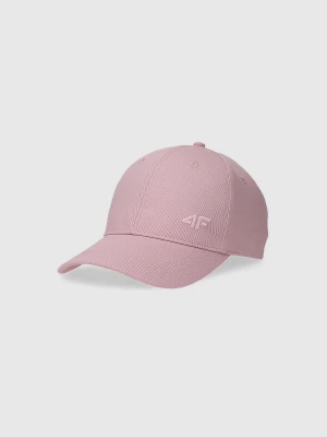 4F Czapka z daszkiem strapback uniseks - różowa S/M