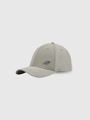 4F Czapka z daszkiem strapback uniseks - szara S/M (58cm)