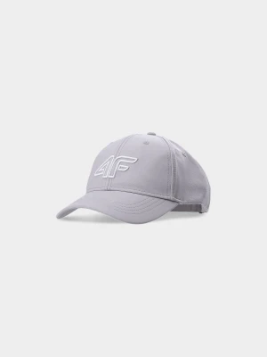 4F Czapka z daszkiem strapback uniseks - szara S/M