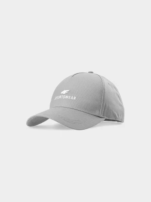 4F Czapka z daszkiem strapback uniseks - szara L/XL