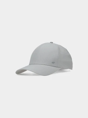 4F Czapka z daszkiem strapback uniseks - szara S / M