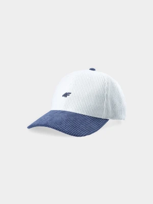 4F Czapka z daszkiem sztruksowa strapback uniseks - multikolor L/XL