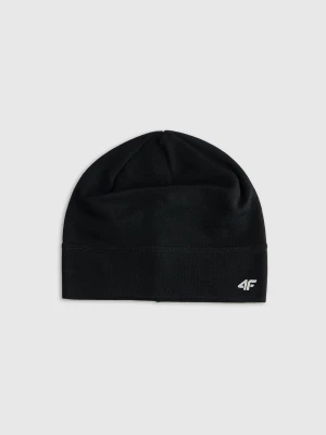 4F Czapka z wełny merino uniseks - czarna L/XL