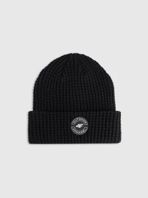 4F Czapka zimowa chłopięca - czarna Uniwersalny
